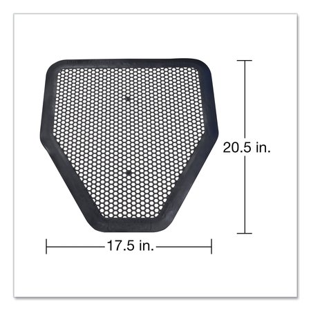 Big D Deo-Gard Disposable Urinal Mat, Charcoal, Mountain Air, 17.5x20.5, PK6 666800